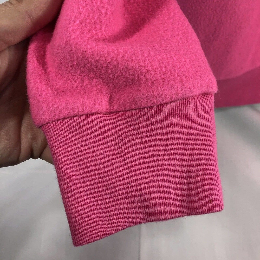 Victoria’s Secret Pink Long Sleeve Sweatshirt Size Medium Pink Pullover Logo - Picture 8 of 12